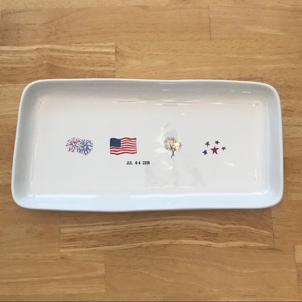 NWT Rae Dunn Serving Tray Fourth of July